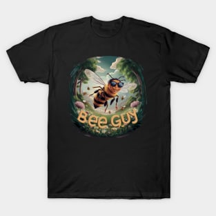 Funny Beekeeper Art For Men Dad Bee Hive Honey Beekeeping T-Shirt